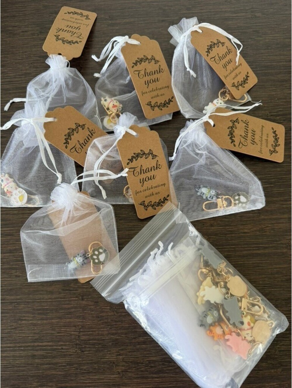Cat/Kitty Keychain Party Favors (19 Total)